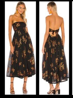 Free People Baja Babe Midi Dress Medium